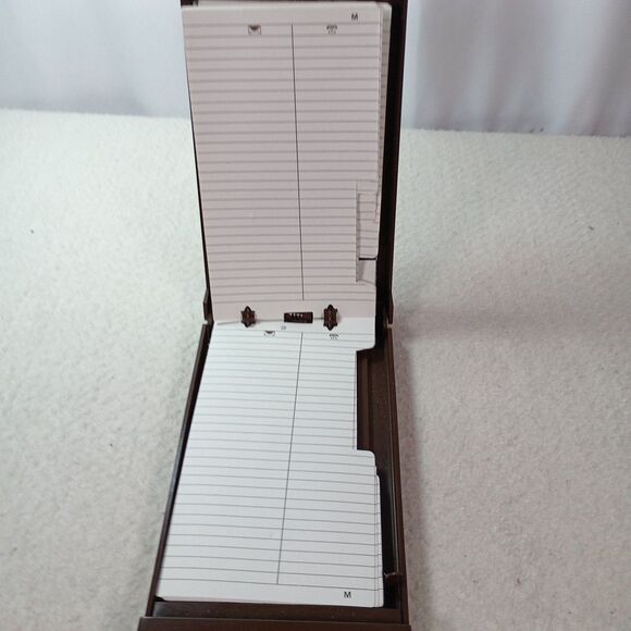 Vintage Ketcham & McDougall Address Phone Index Brown Desk Rolodex 1960s - Picture 11 of 11